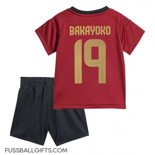 Belgien Johan Bakayoko #19 Fußballbekleidung Heimtrikot Kinder EM 2024 Kurzarm (+ kurze hosen)